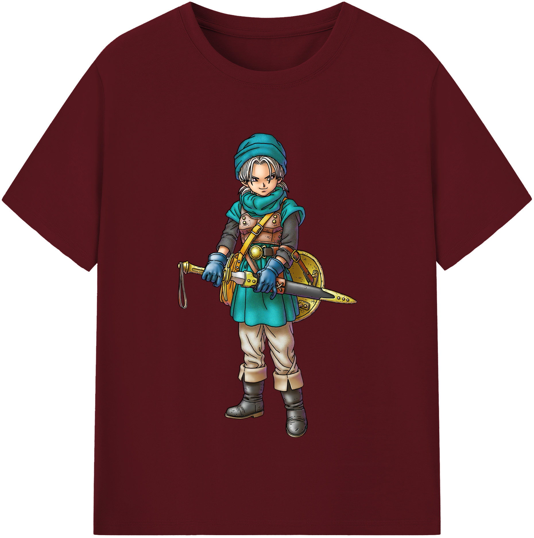 （画像用） ドラゴンクエスト Doragon Kuesuto Dragon Quest 綿100％半袖Tシャツ（フロントプリント）